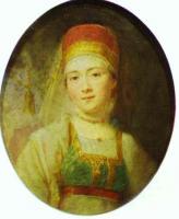 Vladimir Borovikovsky - Christina, the Peasant Woman from Torzhok